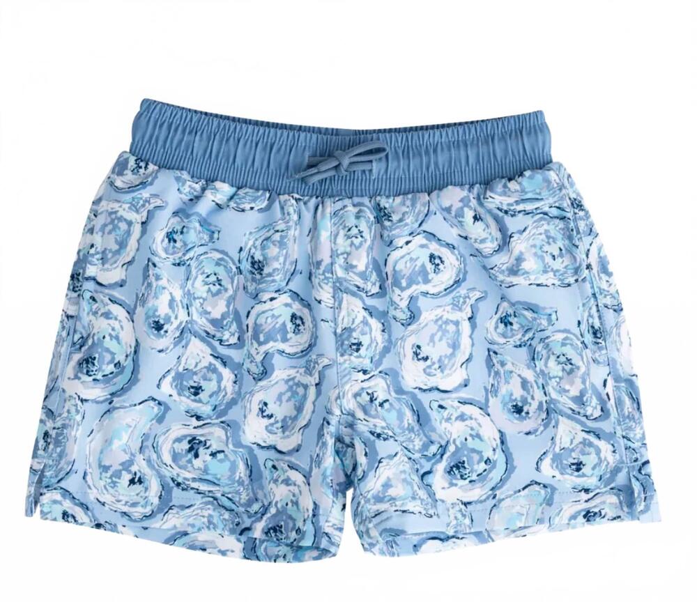 NEW PRODOH boys' boogie board swim trunk in oyster shell print